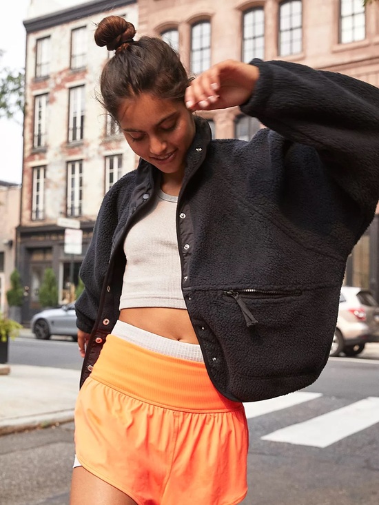 Free People Jackets & Blazers - Free People Hit the Slopes Cropped Jacket